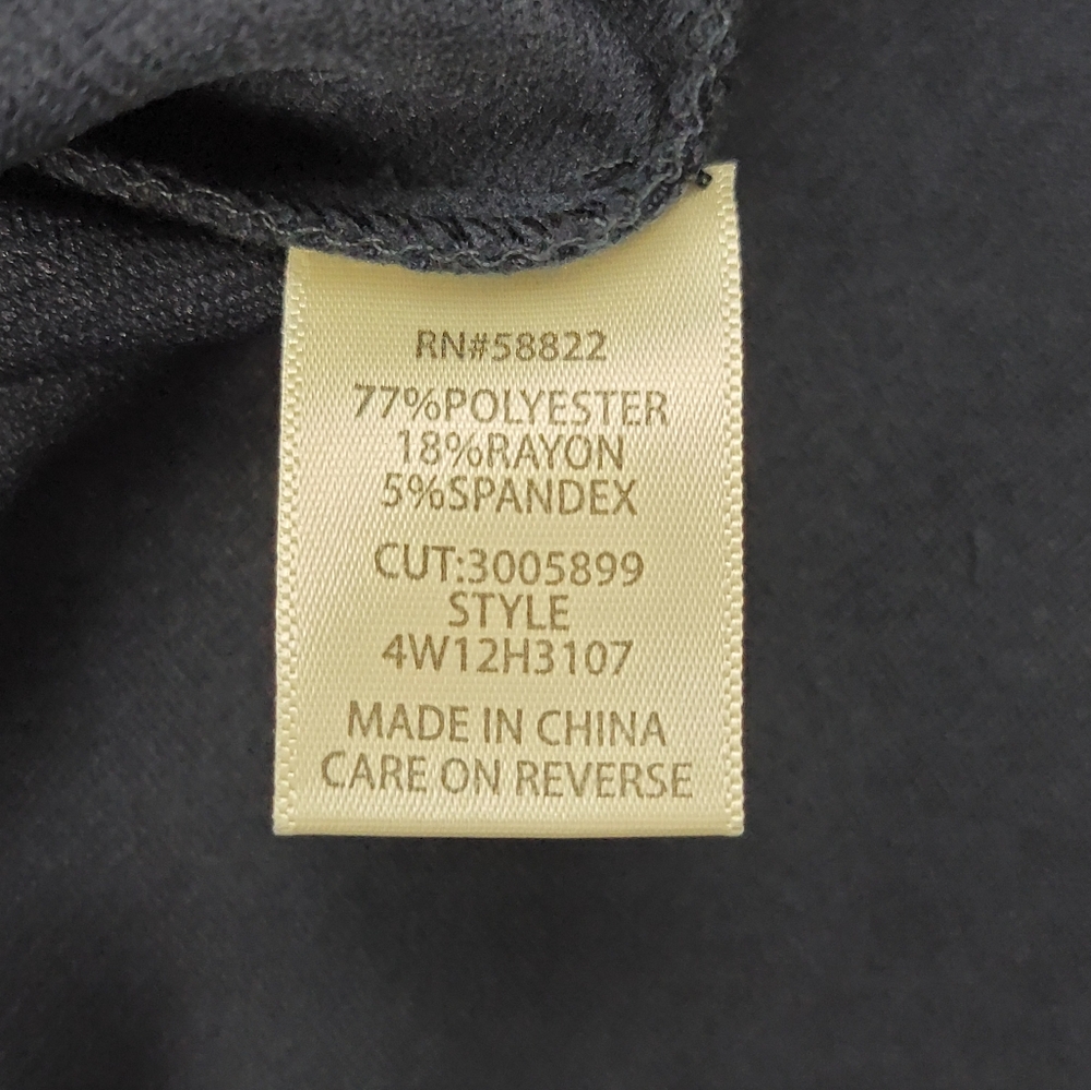 Max Studio Top Navy Blue with thread trim & Wide Leg Trousers Set 3X MSRP $198 - Picture 16 of 16